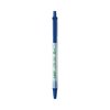 Bic ReVolution Ballpoint Pen, Retractable, Medium 1 mm, Blue Ink/Semi-Clear Barrel, PK48, 48PK CSEM48BE